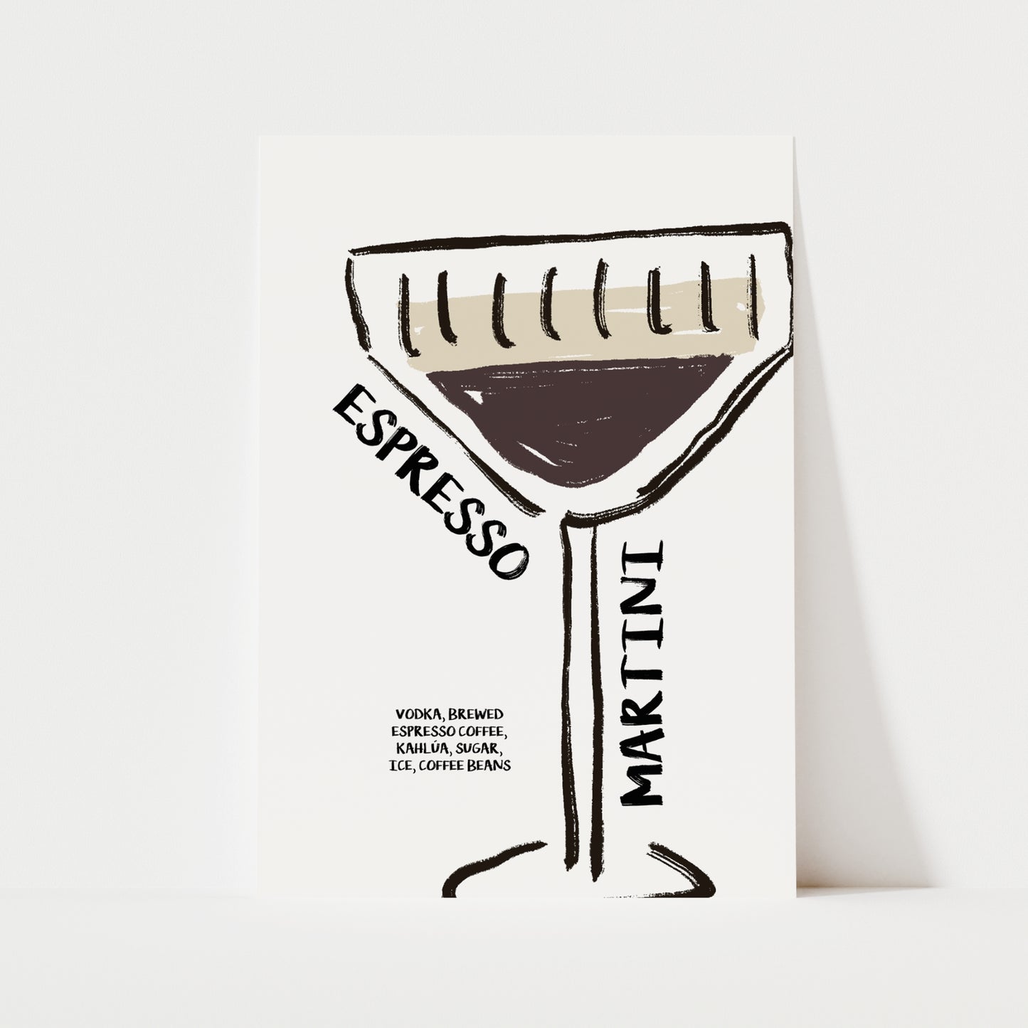Espresso Martini Whimsical Print | Cocktails