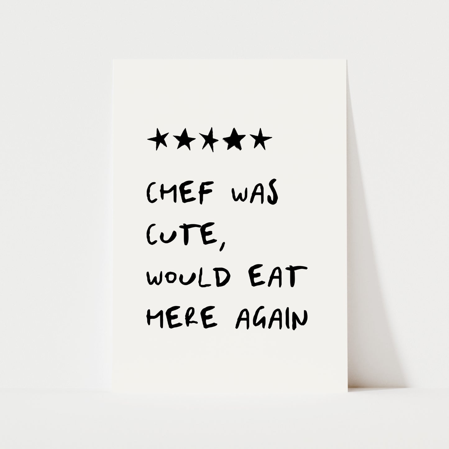 Funny Chef Review Print | 5 Colours | Kitchen