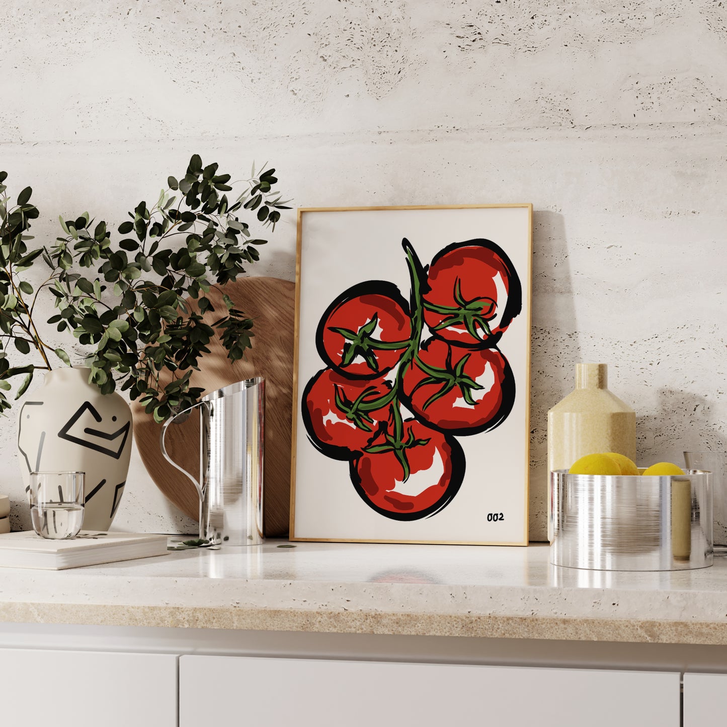 Tomatoes Painting Print | Kitchen