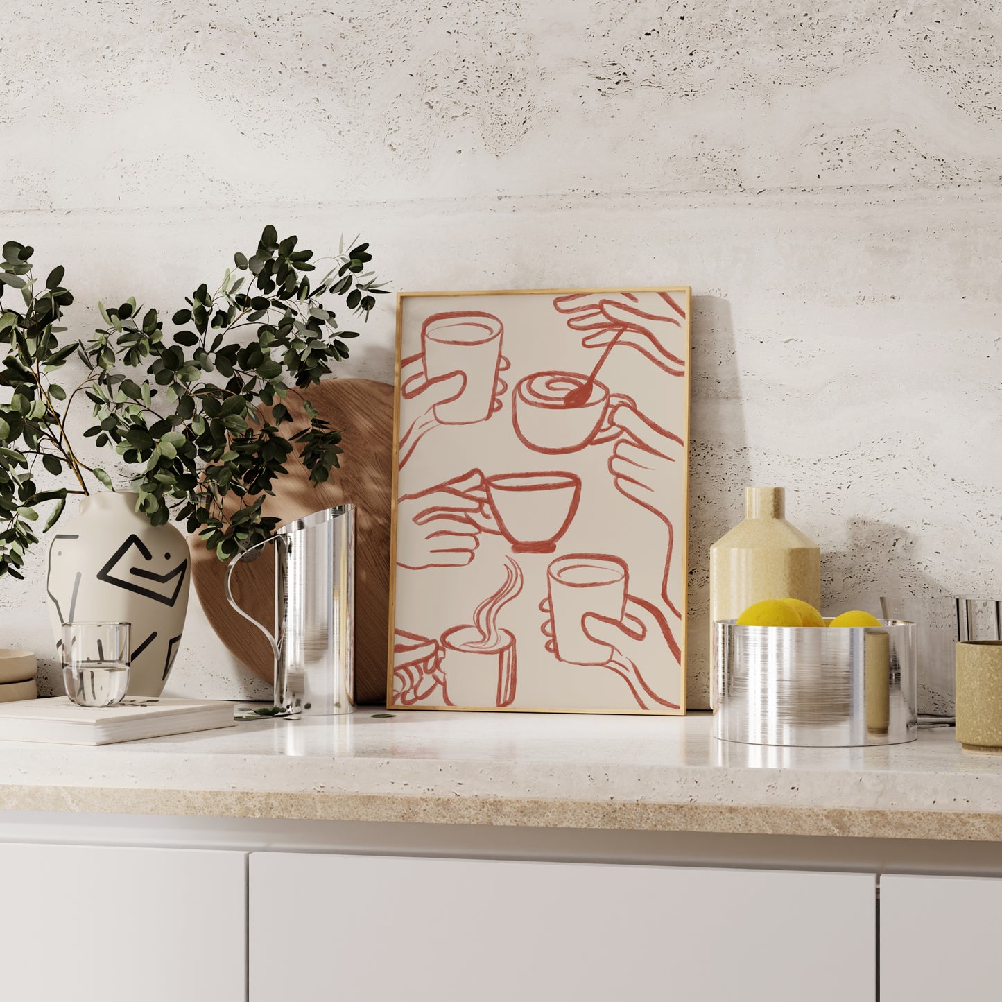 Cuppa Print | 5 Colours | Kitchen