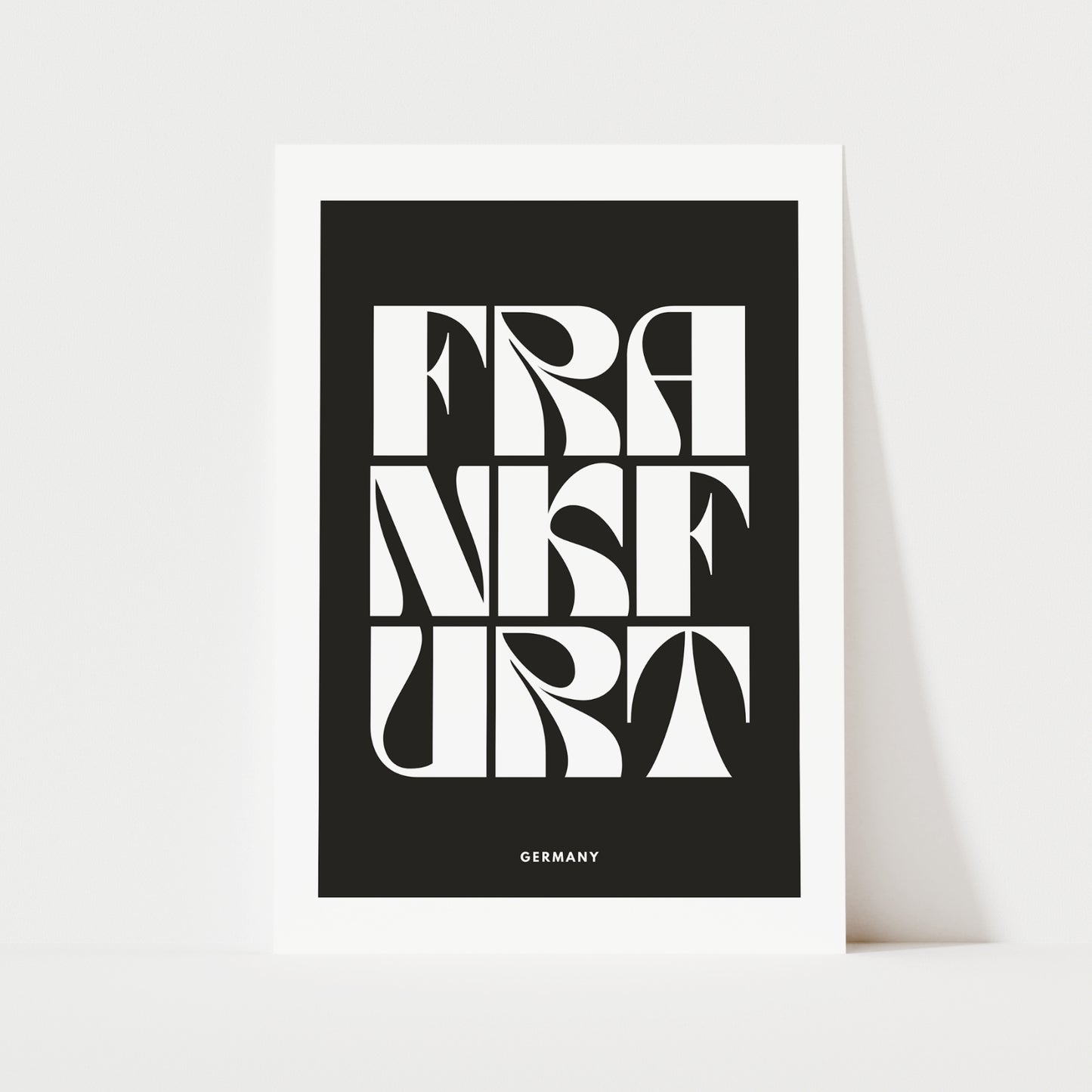 Frankfurt Typography Print | 4 Colours | Travel
