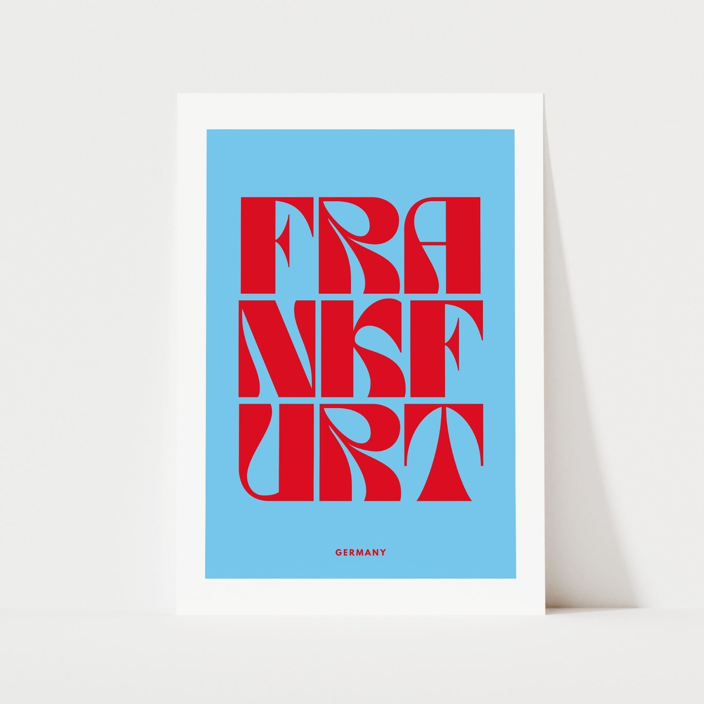 Frankfurt Typography Print | 4 Colours | Travel