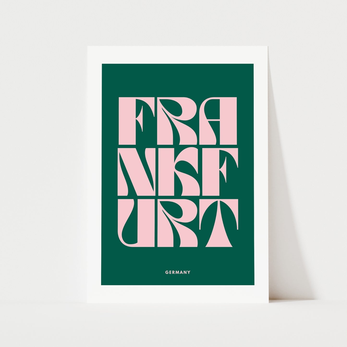 Frankfurt Typography Print | 4 Colours | Travel