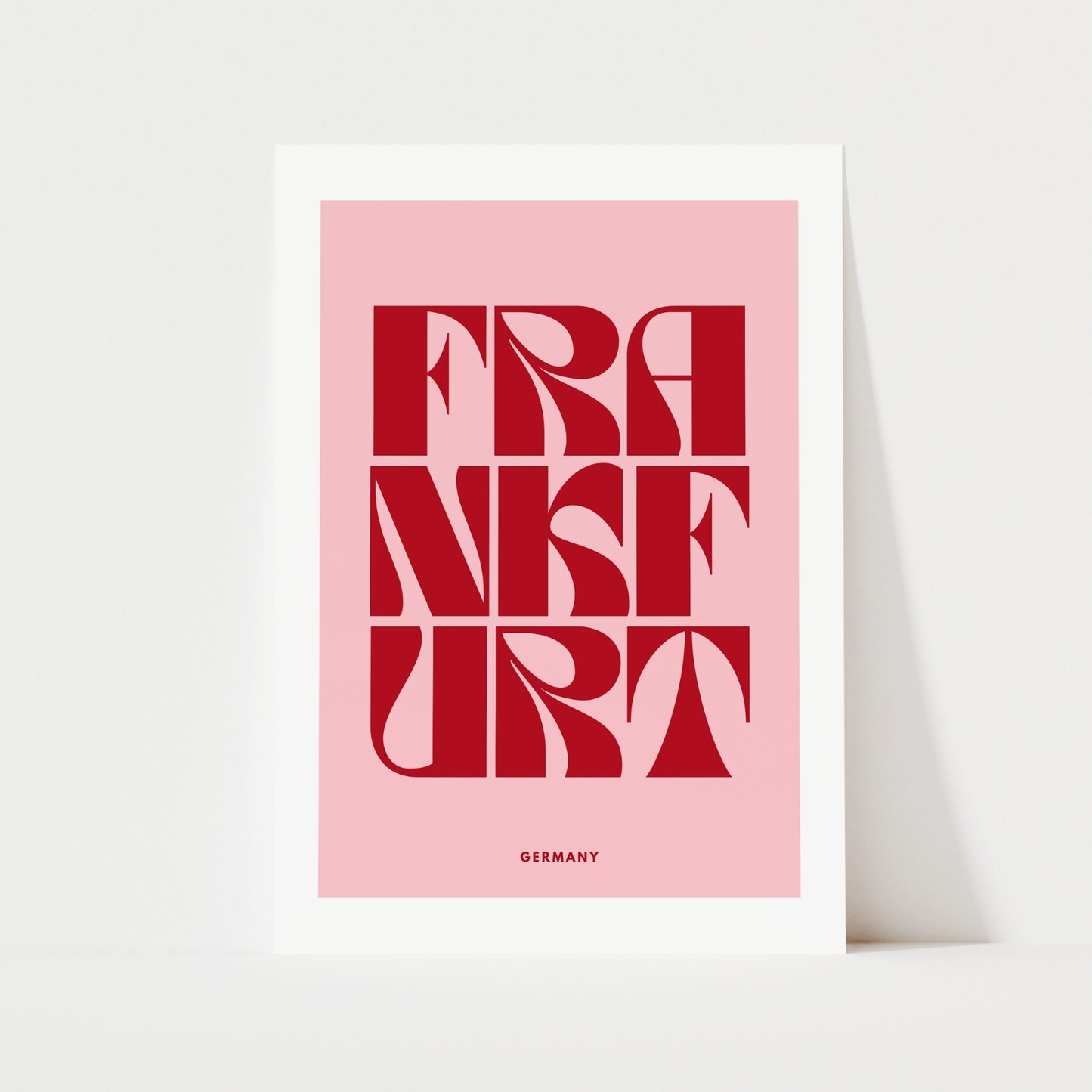 Frankfurt Typography Print | 4 Colours | Travel