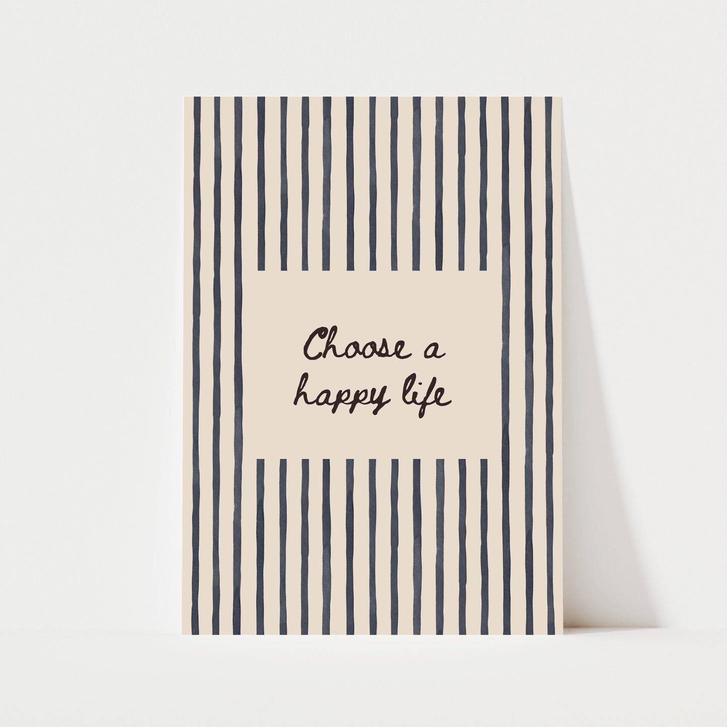 Choose A Happy Life Print | 5 Colours | Typography