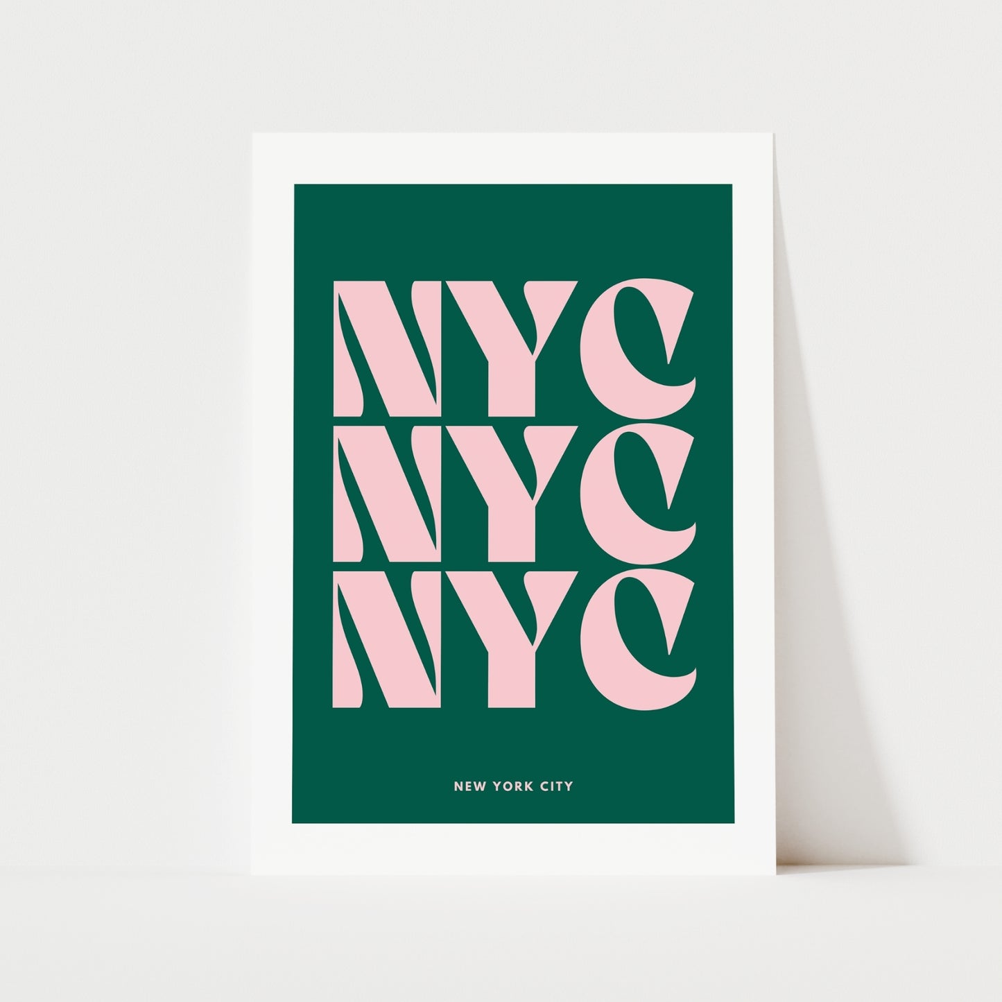NYC Typography Print | 4 Colours | Travel