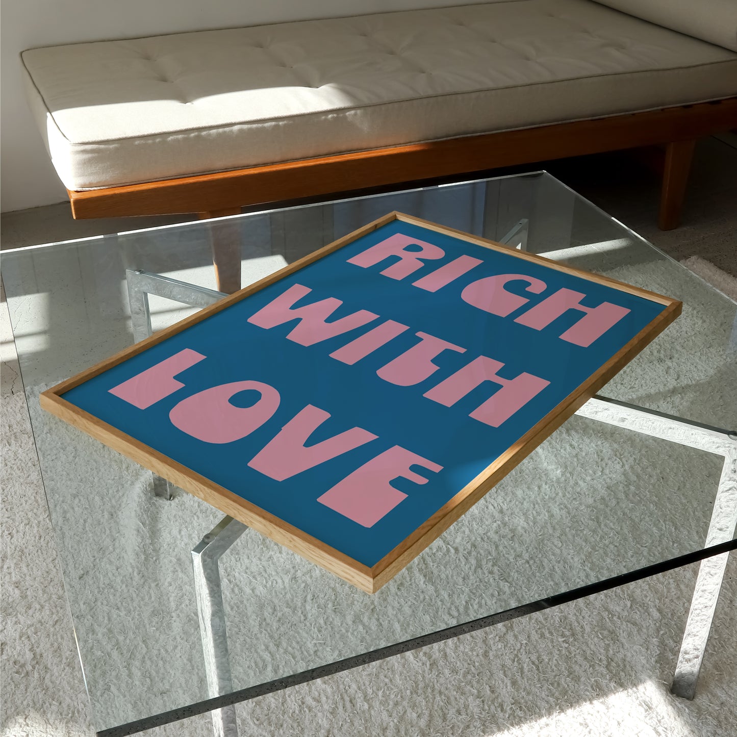 Rich With Love Print | 6 Colours | Typography
