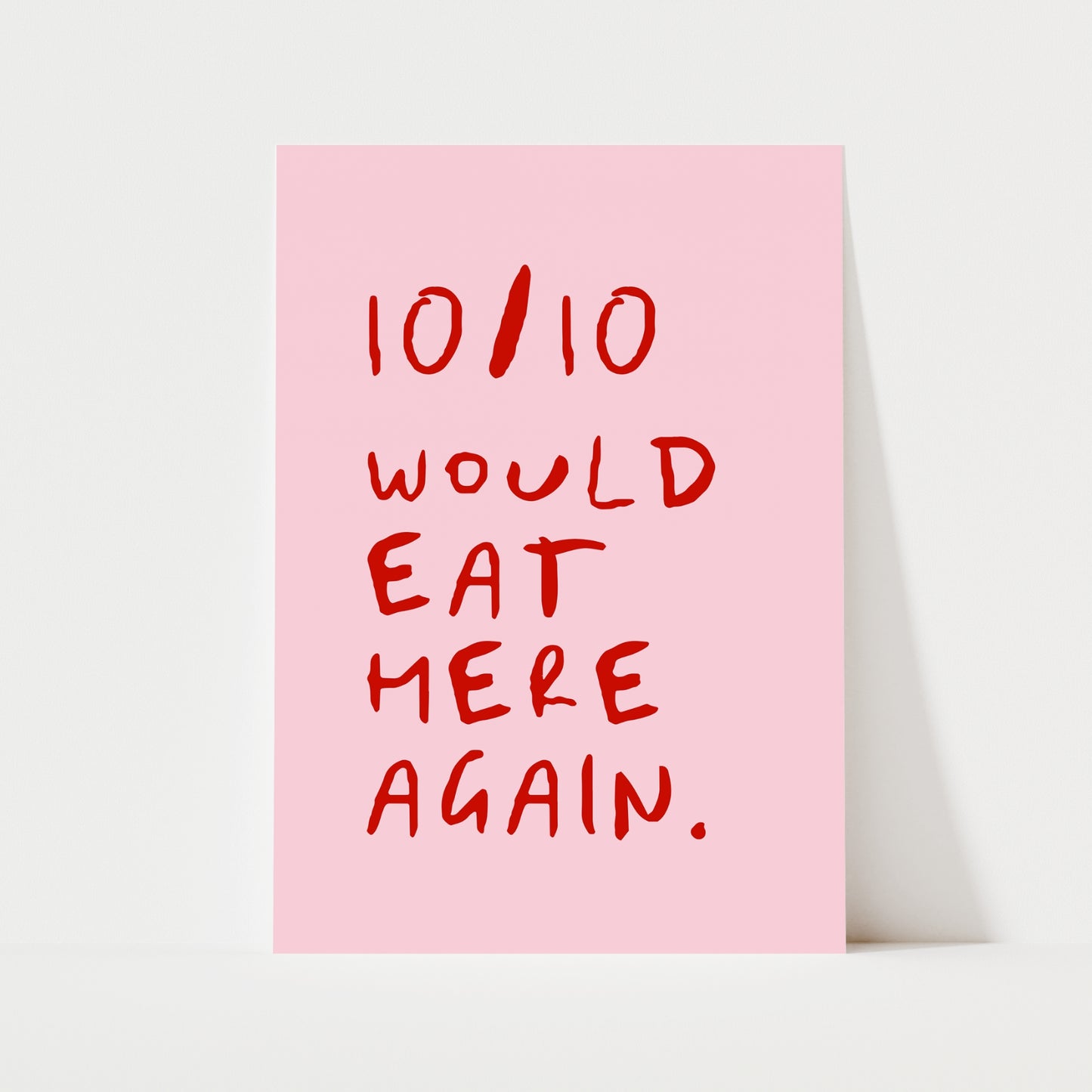 Funny Food Review Print | 5 Colours | Kitchen