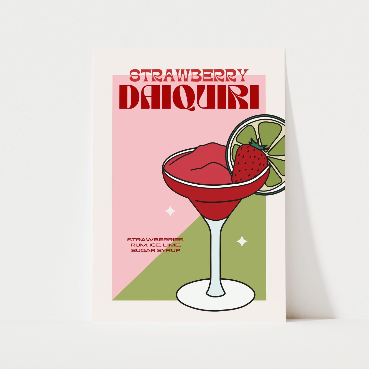 Strawberry Daiquiri Print | Cocktails