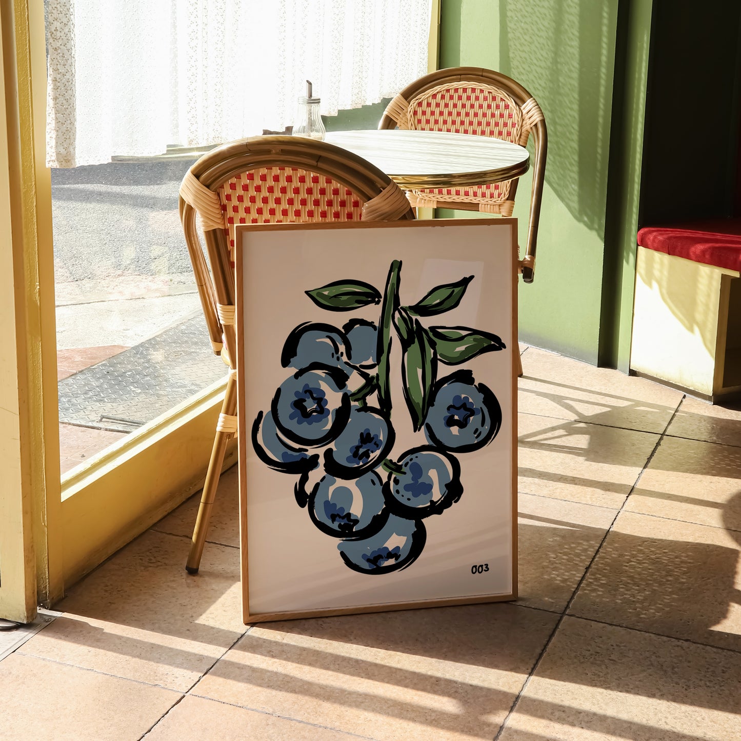 Blueberries Painting Print | Kitchen