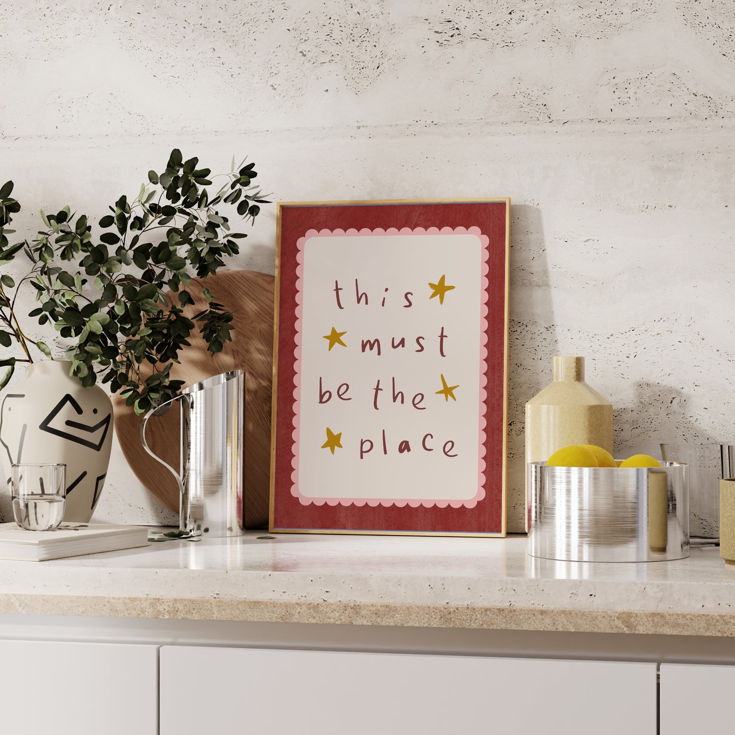 This Must Be The Place Print | 4 Colours | Typography