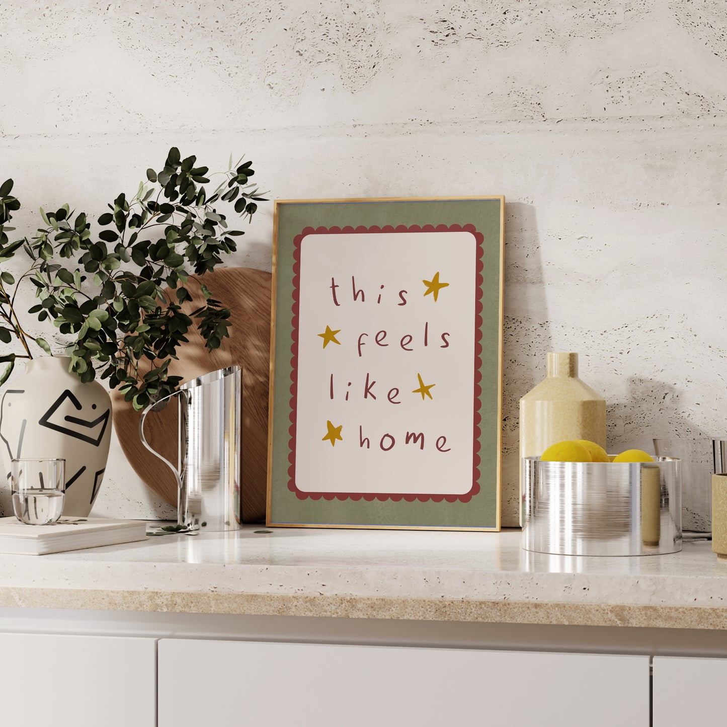 This Feels Like Home Print | 4 Colours | Typography