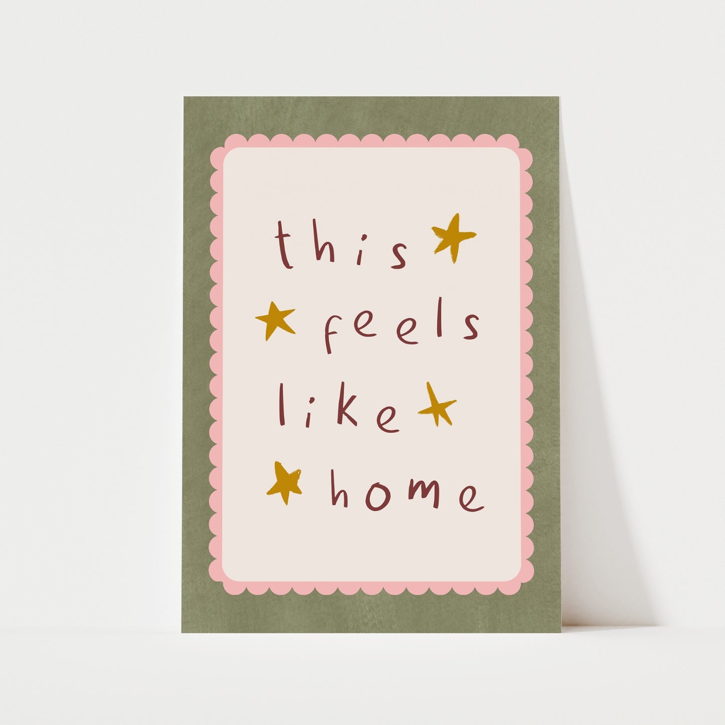 This Feels Like Home Print | 4 Colours | Typography