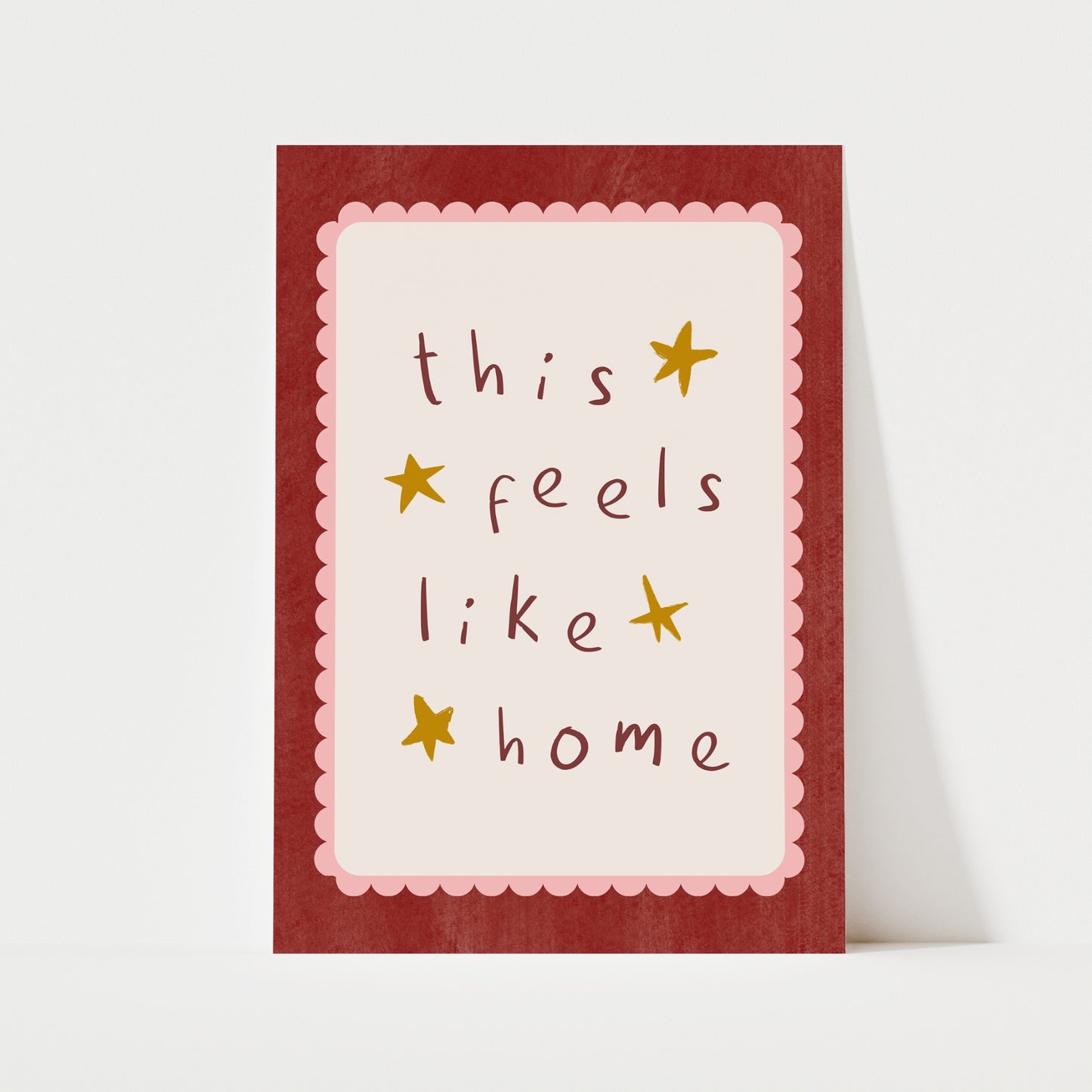 This Feels Like Home Print | 4 Colours | Typography