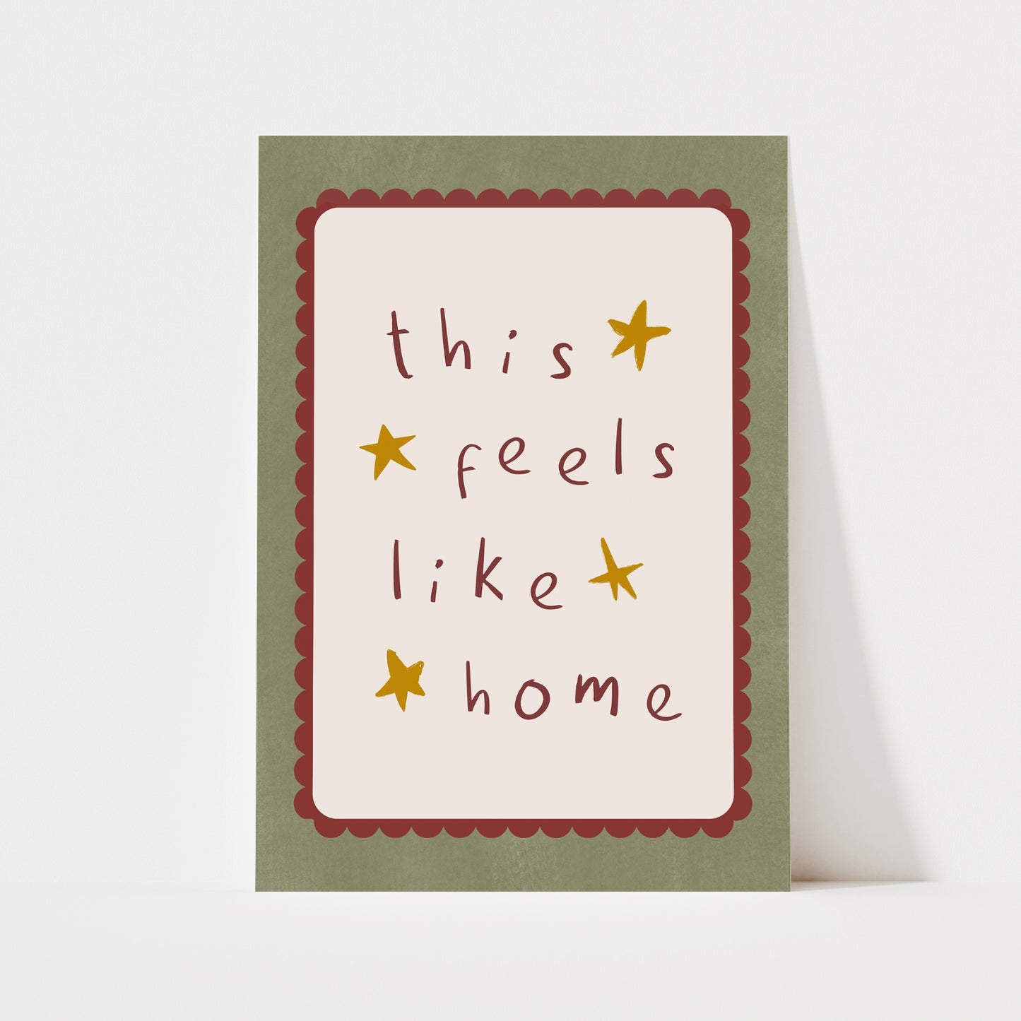 This Feels Like Home Print | 4 Colours | Typography