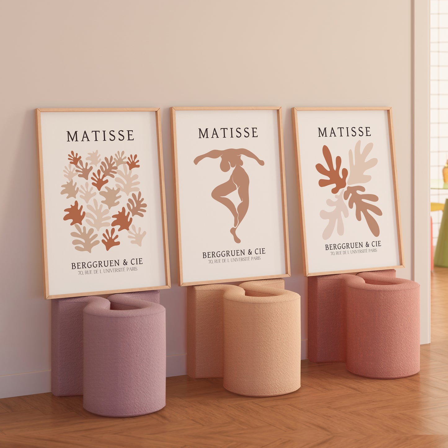 Matisse Neutral Abstract Print | Set of 3 | Inspired By