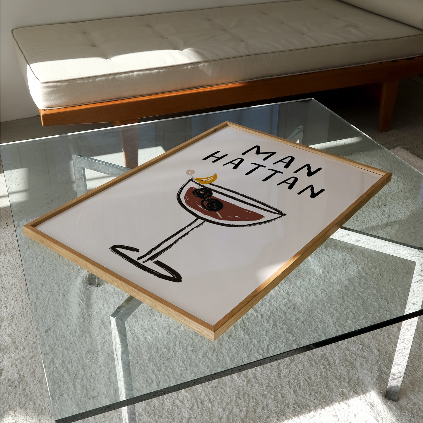 Manhattan Doodle Print | Cocktails