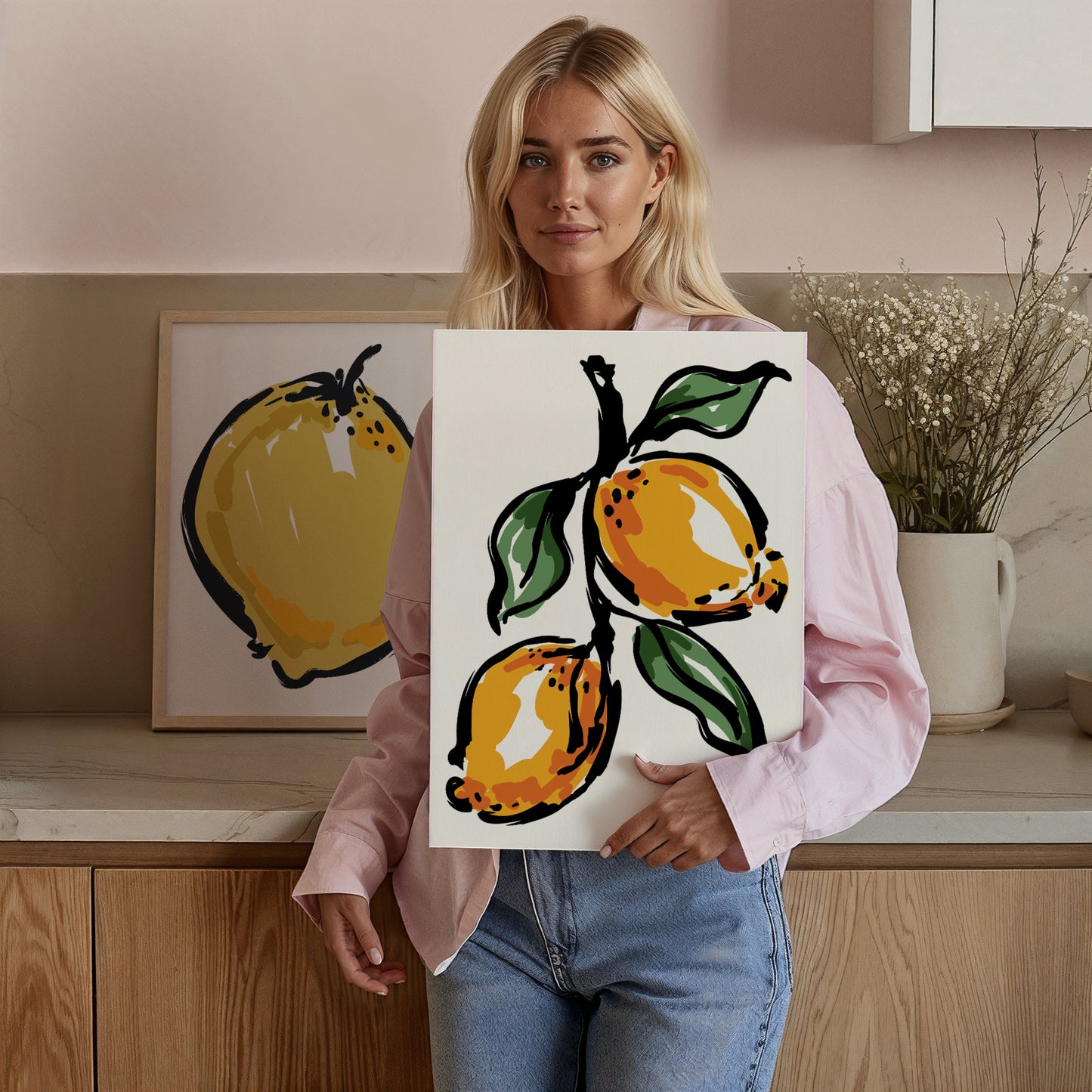 Oranges Painting Print | Kitchen