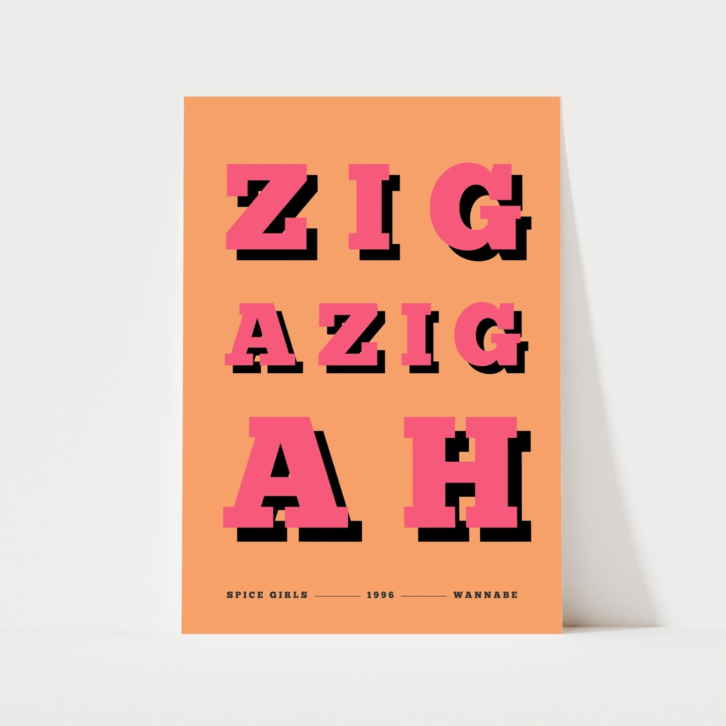 Zig A Zig Ah Print | 4 Colours | Music