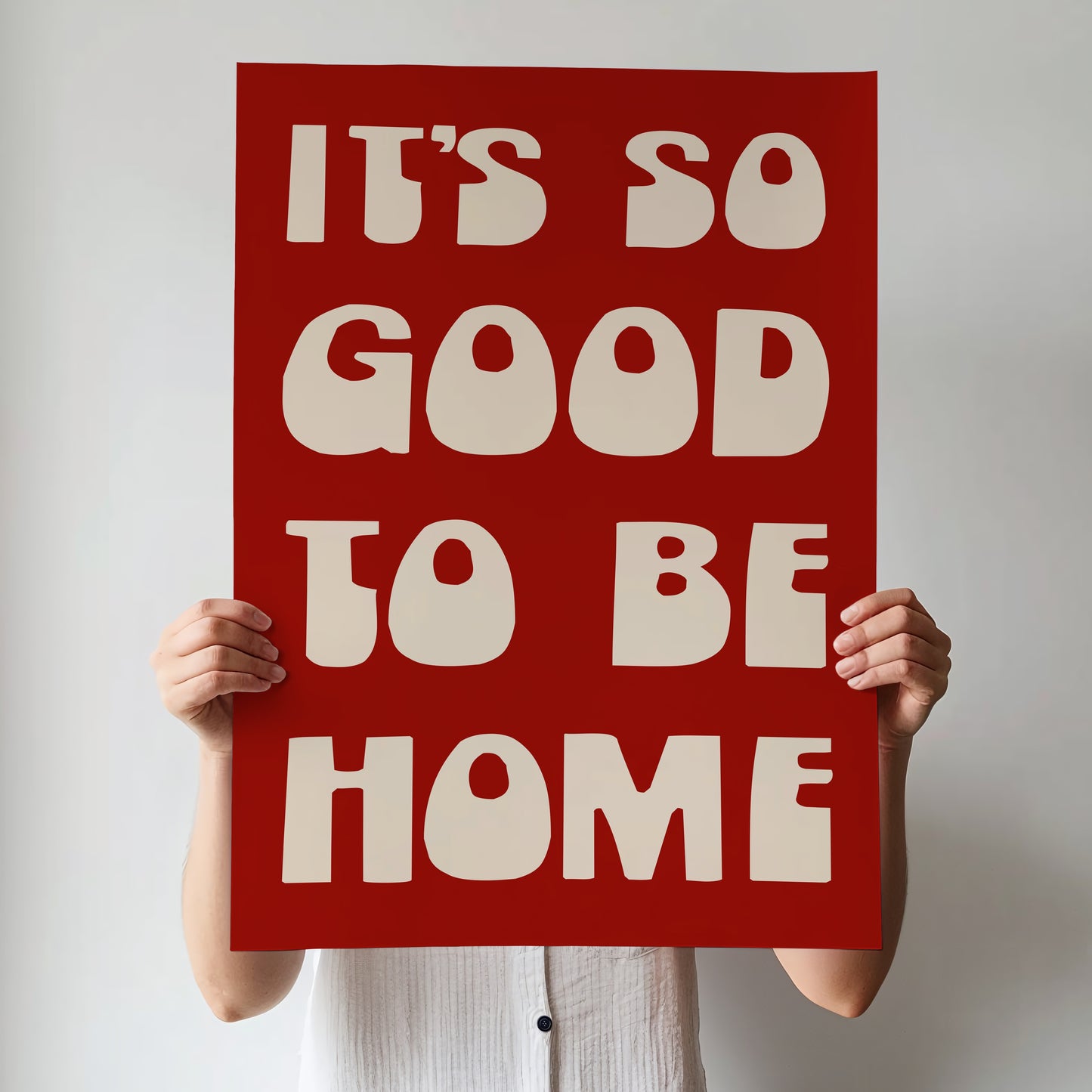 It's So Good To Be Home Print | 6 Colours | Typography