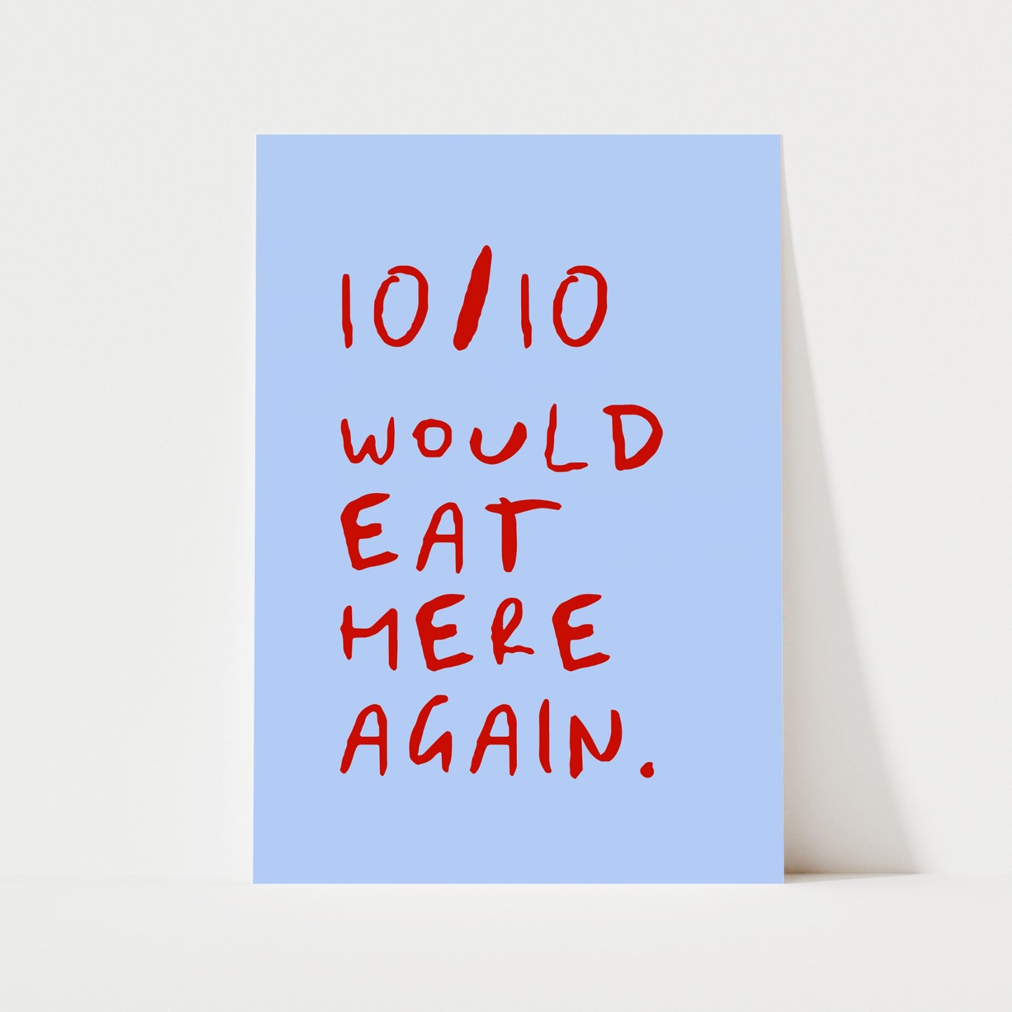 Funny Food Review Print | 5 Colours | Kitchen