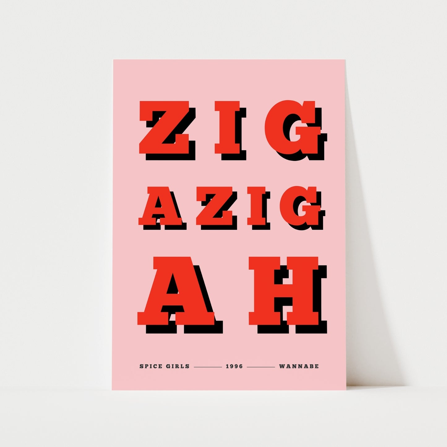 Zig A Zig Ah Print | 4 Colours | Music