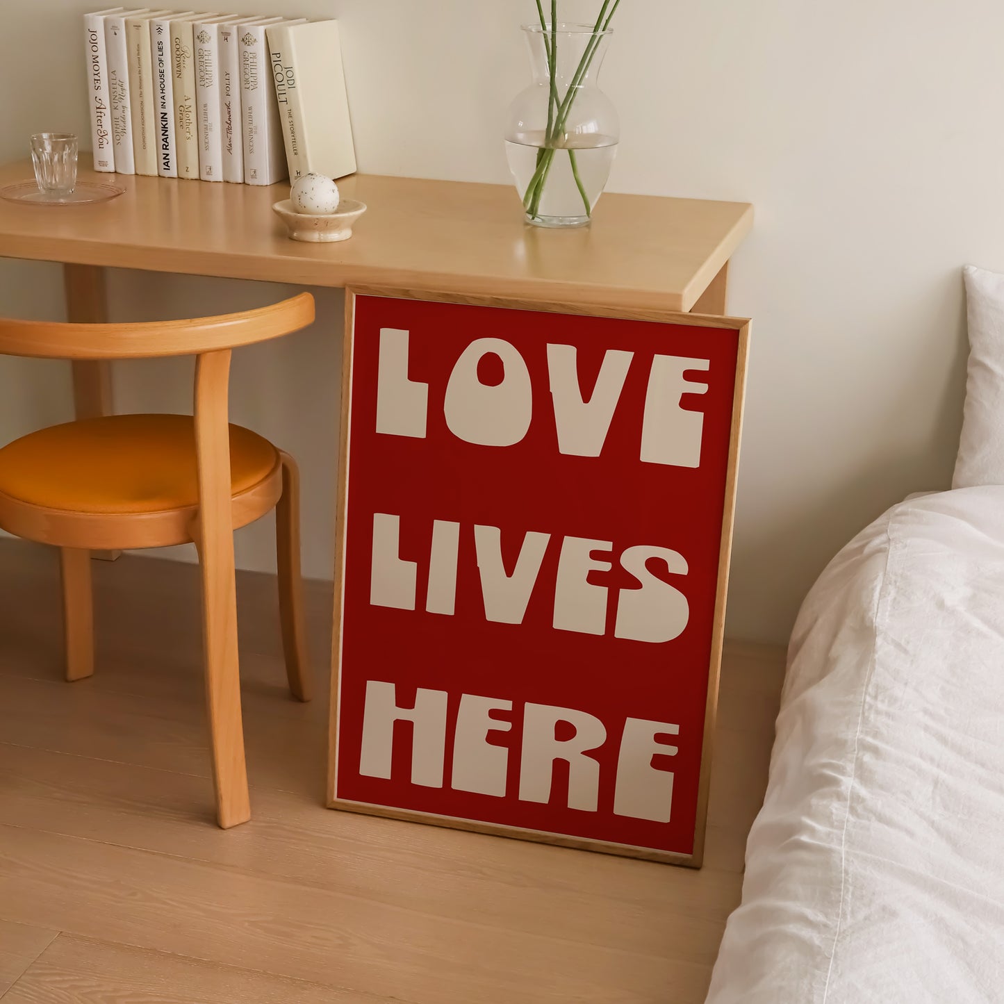Love Lives Here Print | 6 Colours | Typography