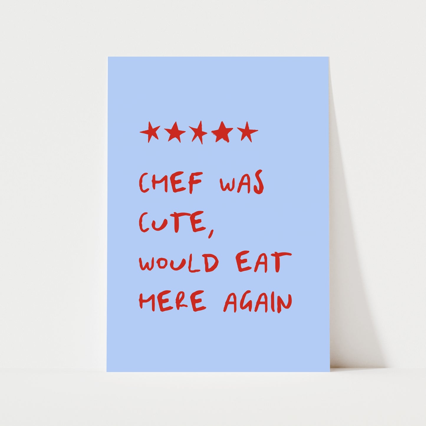 Funny Chef Review Print | 5 Colours | Kitchen