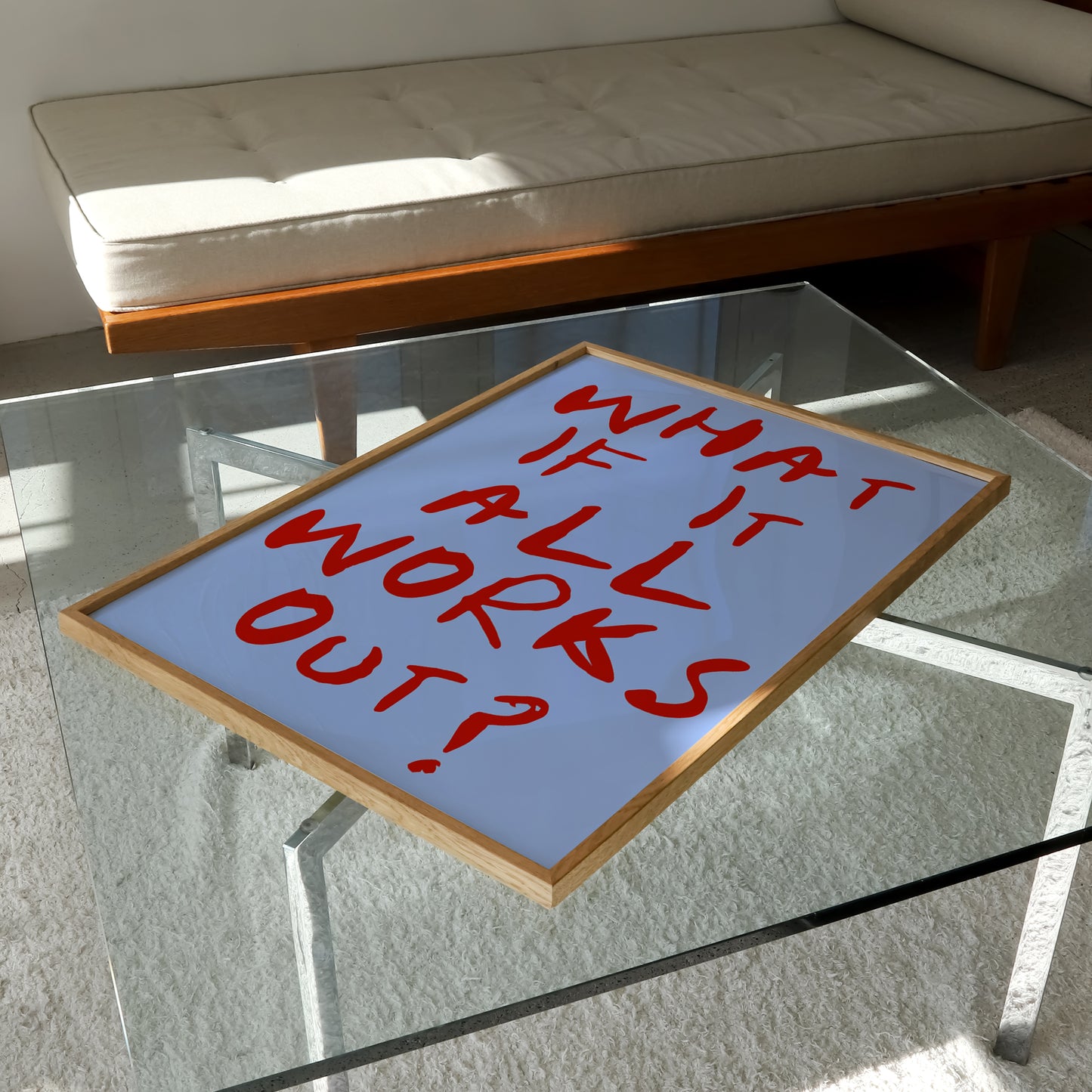 What If It All Works Out? Print | 4 Colours | Typography