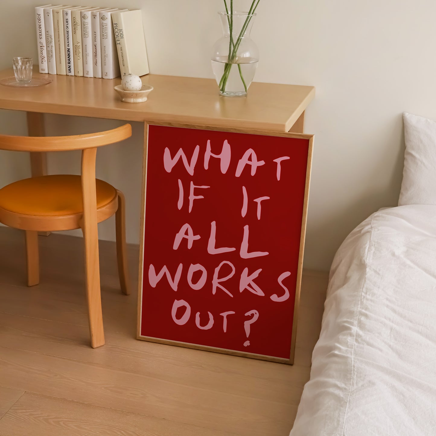 What If It All Works Out? Print | 4 Colours | Typography