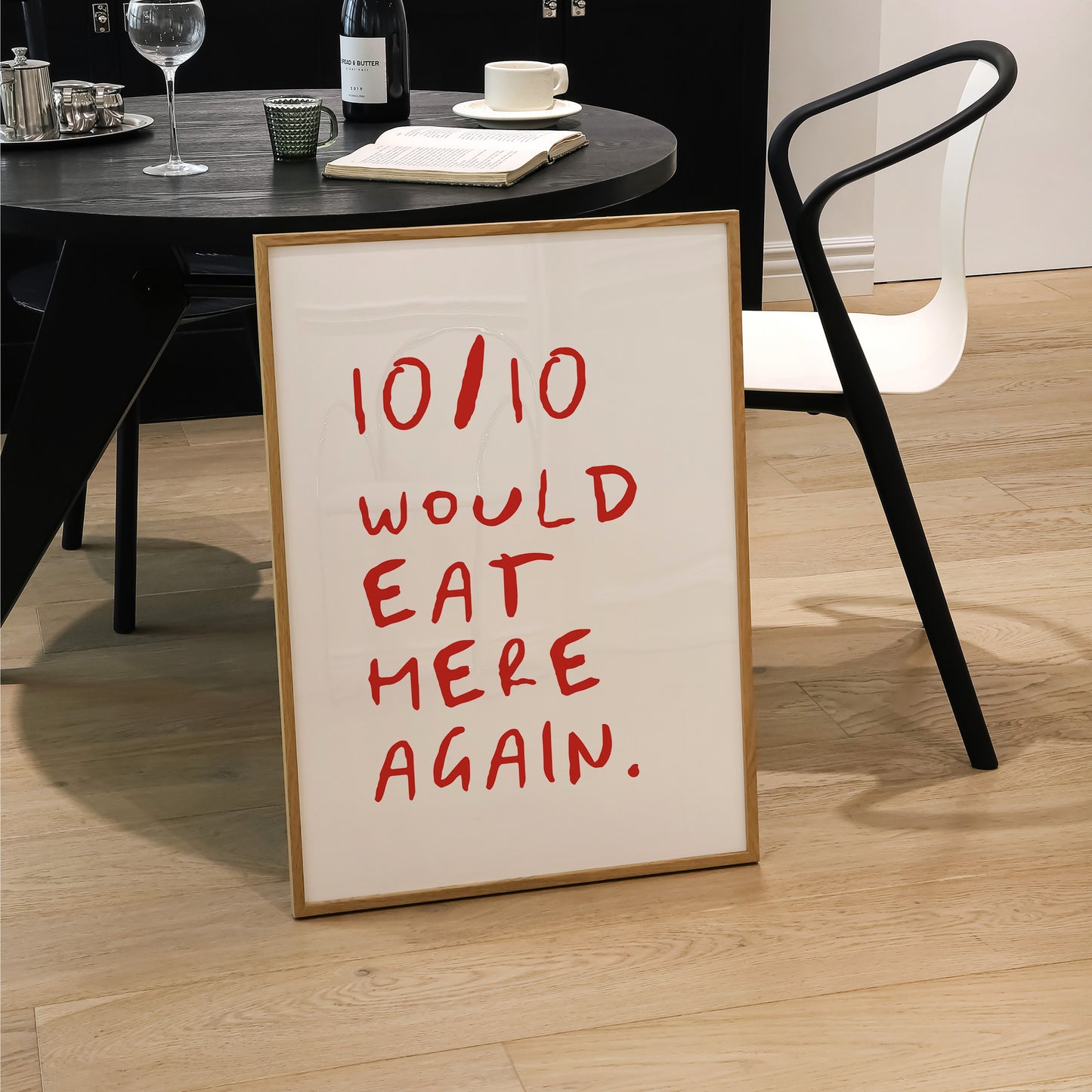 Funny Food Review Print | 5 Colours | Kitchen