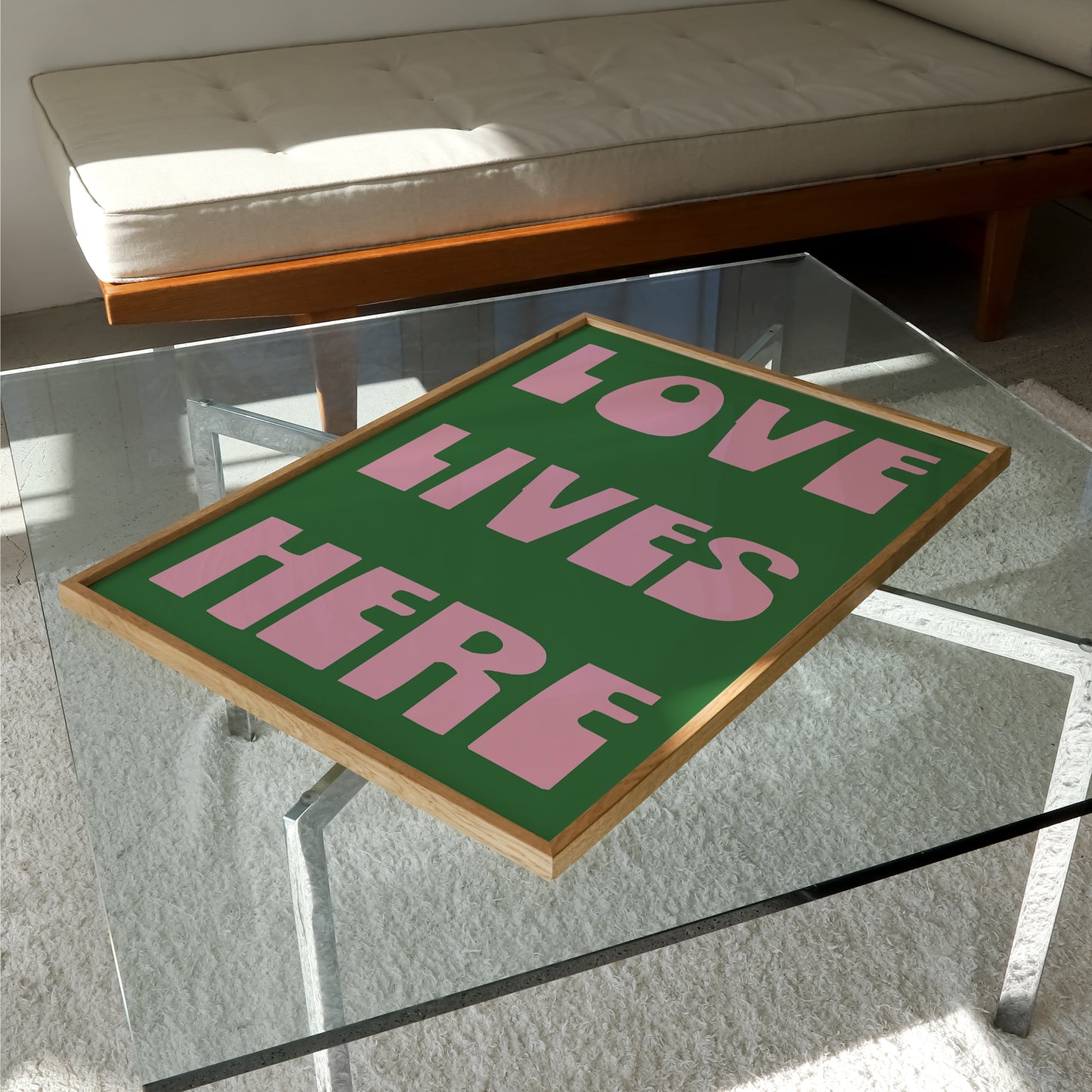 Love Lives Here Print | 6 Colours | Typography