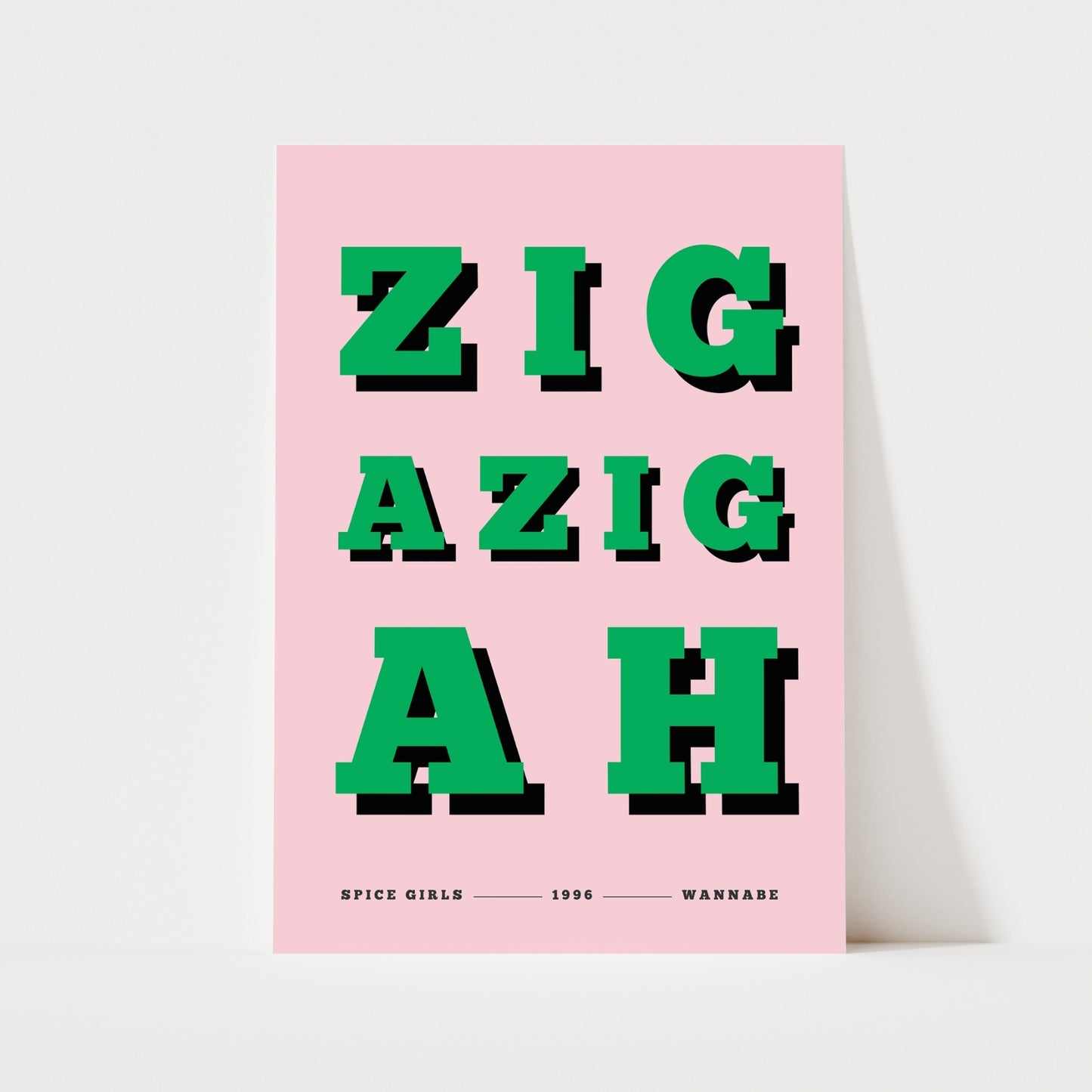 Zig A Zig Ah Print | 4 Colours | Music