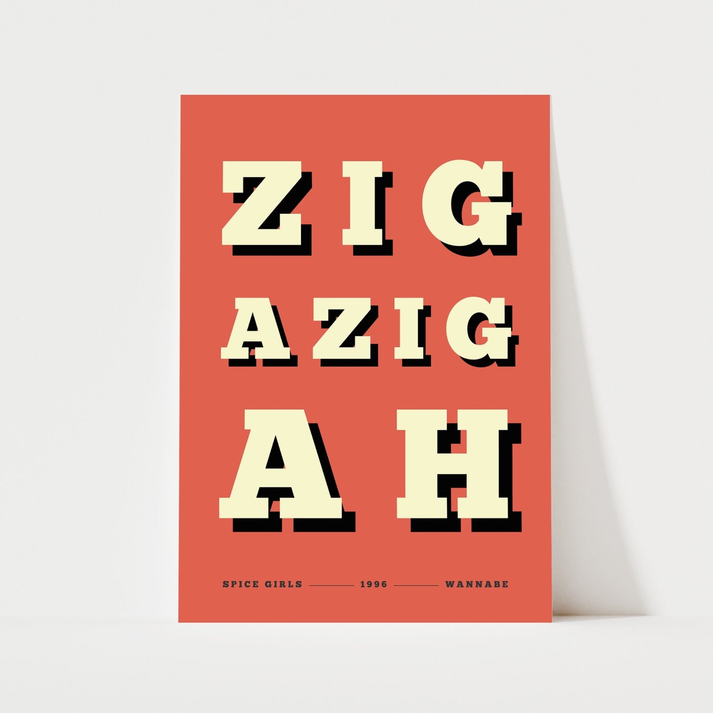 Zig A Zig Ah Print | 4 Colours | Music