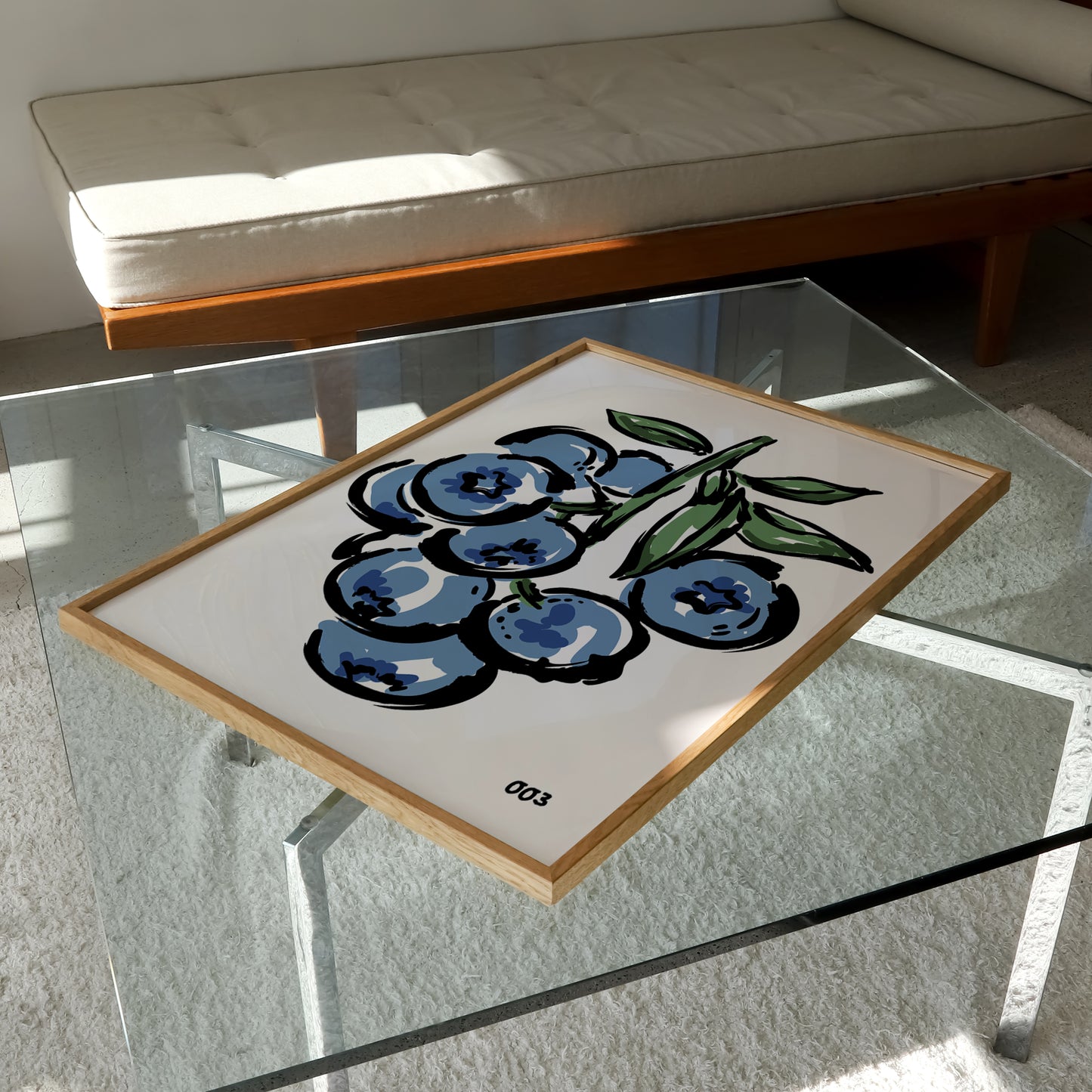 Blueberries Painting Print | Kitchen