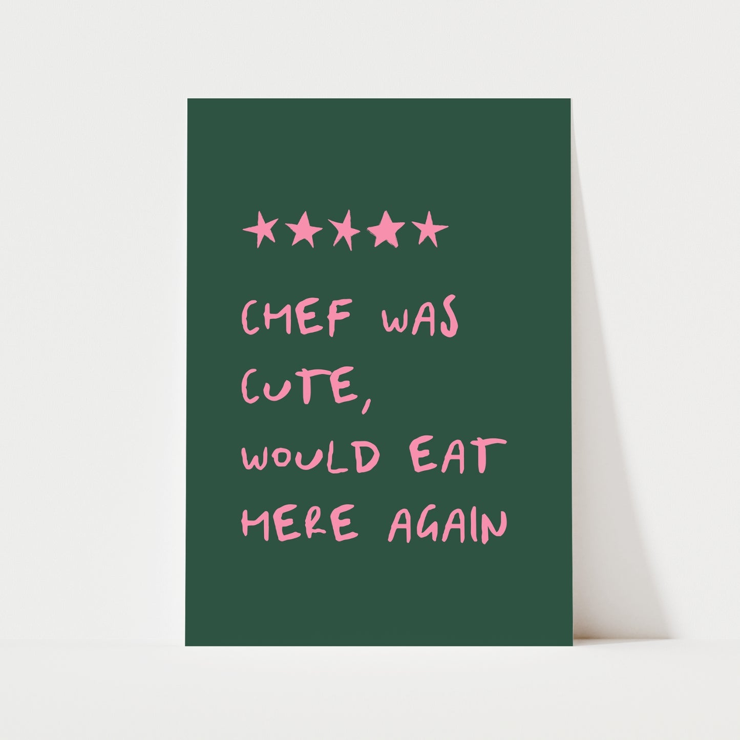 Funny Chef Review Print | 5 Colours | Kitchen