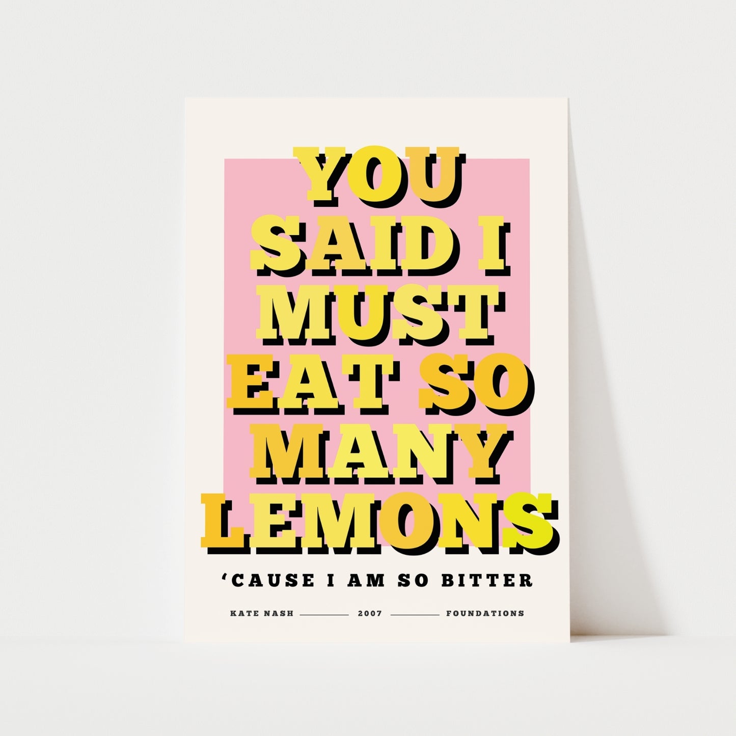 You Said I Must Eat So Many Lemons | Music