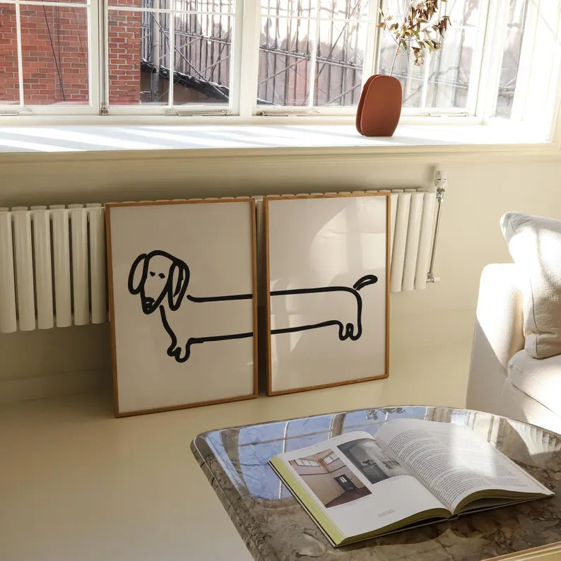 Dachshund Print | 4 Colours | Funky