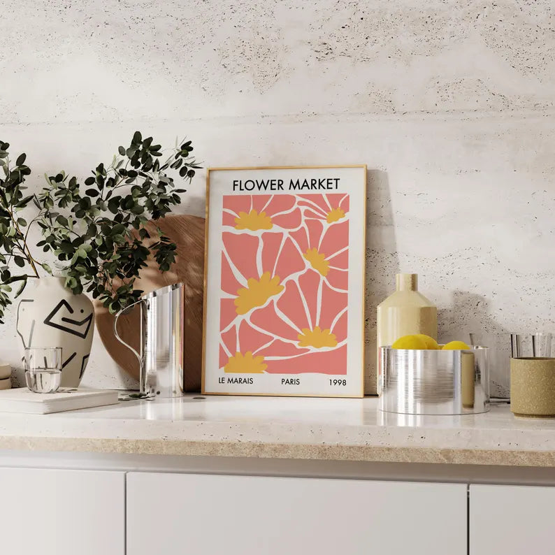Paris Le Marais Flower Market Print | Flower Markets
