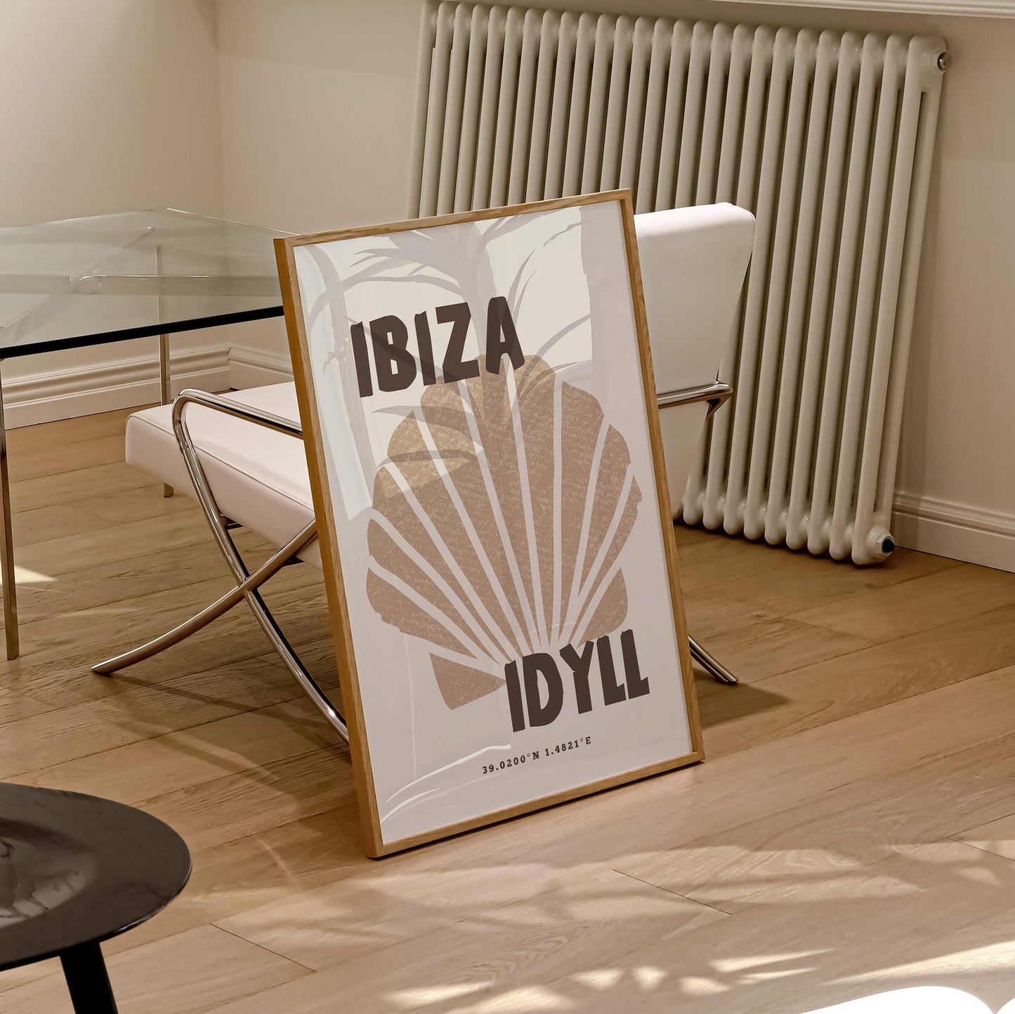 Ibiza Idyll Neutral Brown Print | Travel