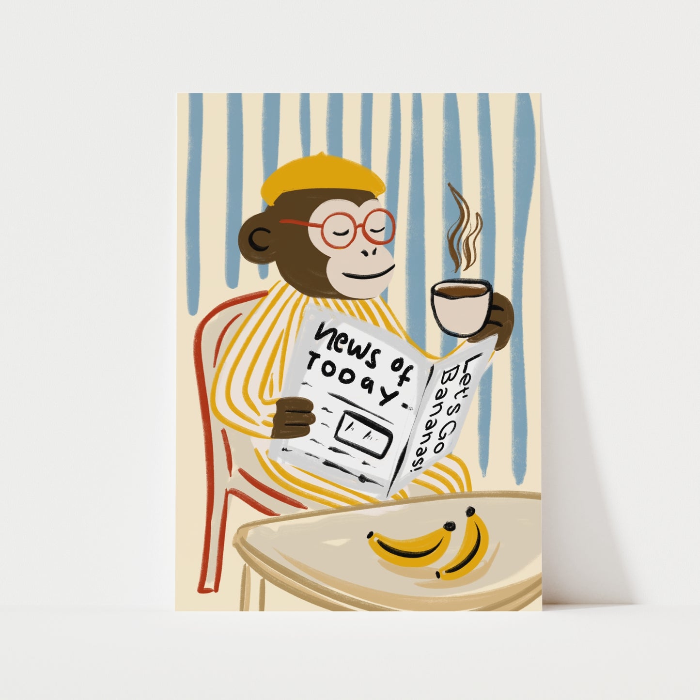Monkey News Print | Funky
