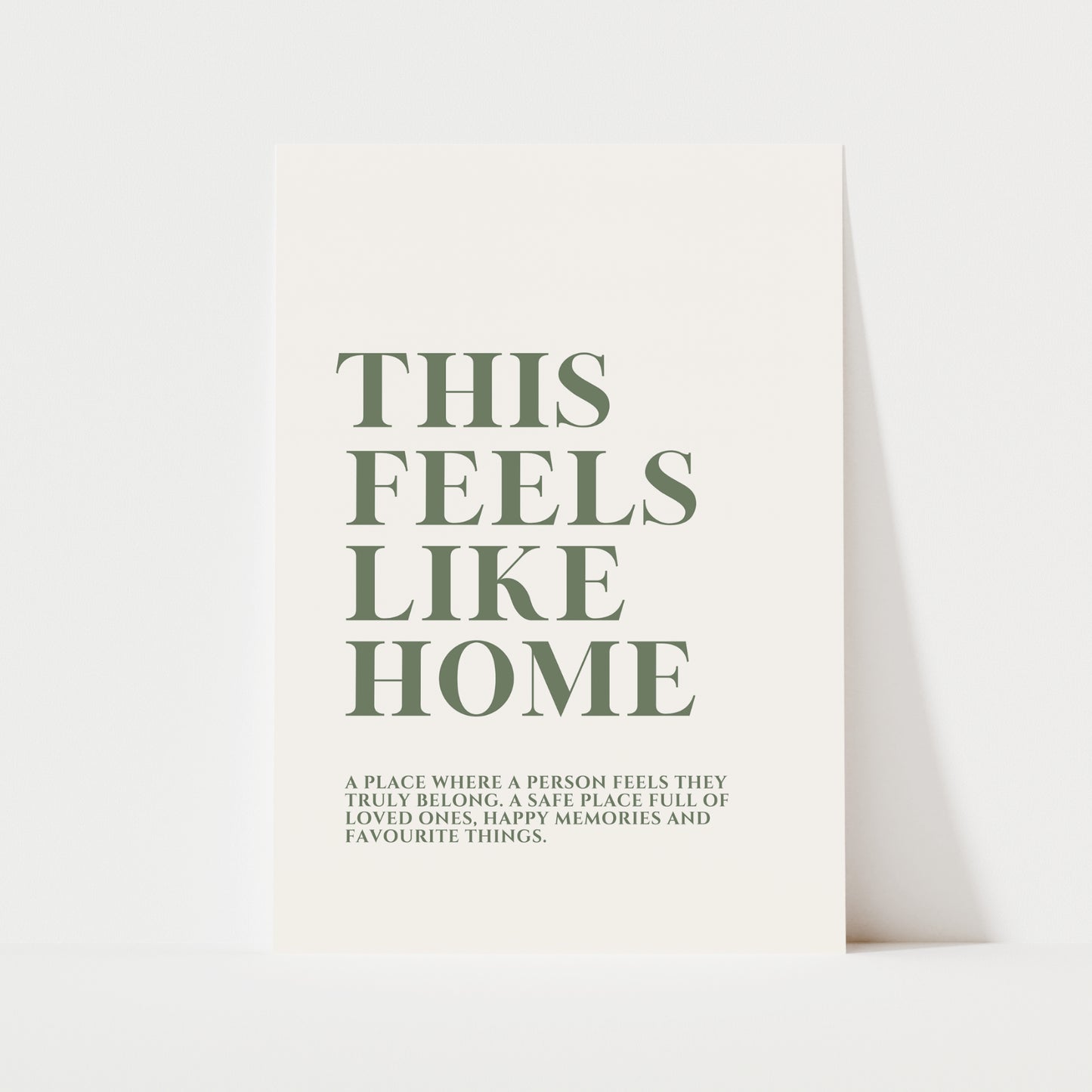 This Feels Like Home Print | 2 Colours | Typography