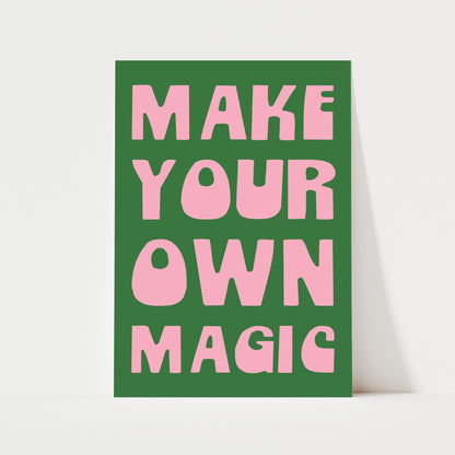 Make Your Own Magic Print | 6 Colours | Typography