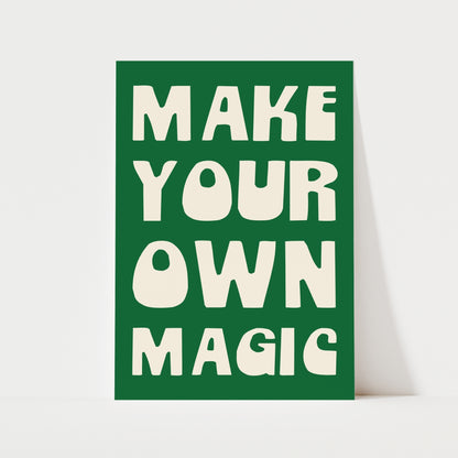 Make Your Own Magic Print | 6 Colours | Typography