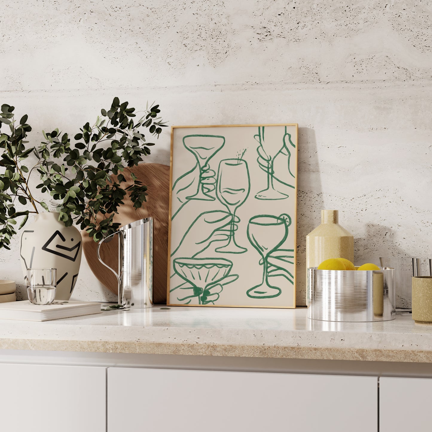 Cheers Print | 5 Colours | Kitchen