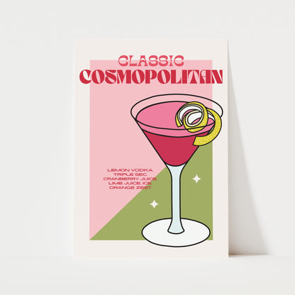 Classic Cosmopolitan Print | Cocktails