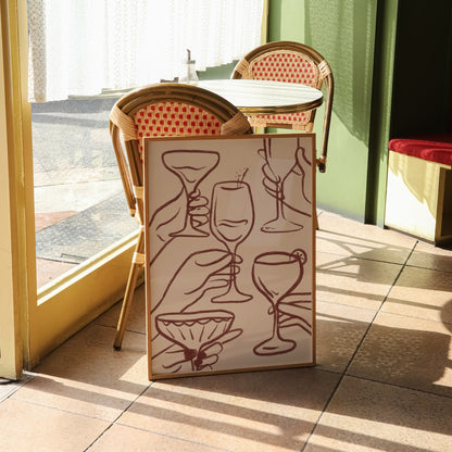 Cheers Print | 5 Colours | Kitchen
