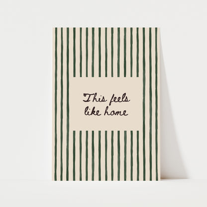 This Feels Like Home Print | 5 Colours | Typography