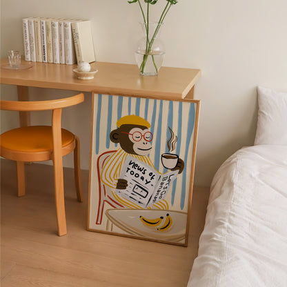 Monkey News Print | Funky
