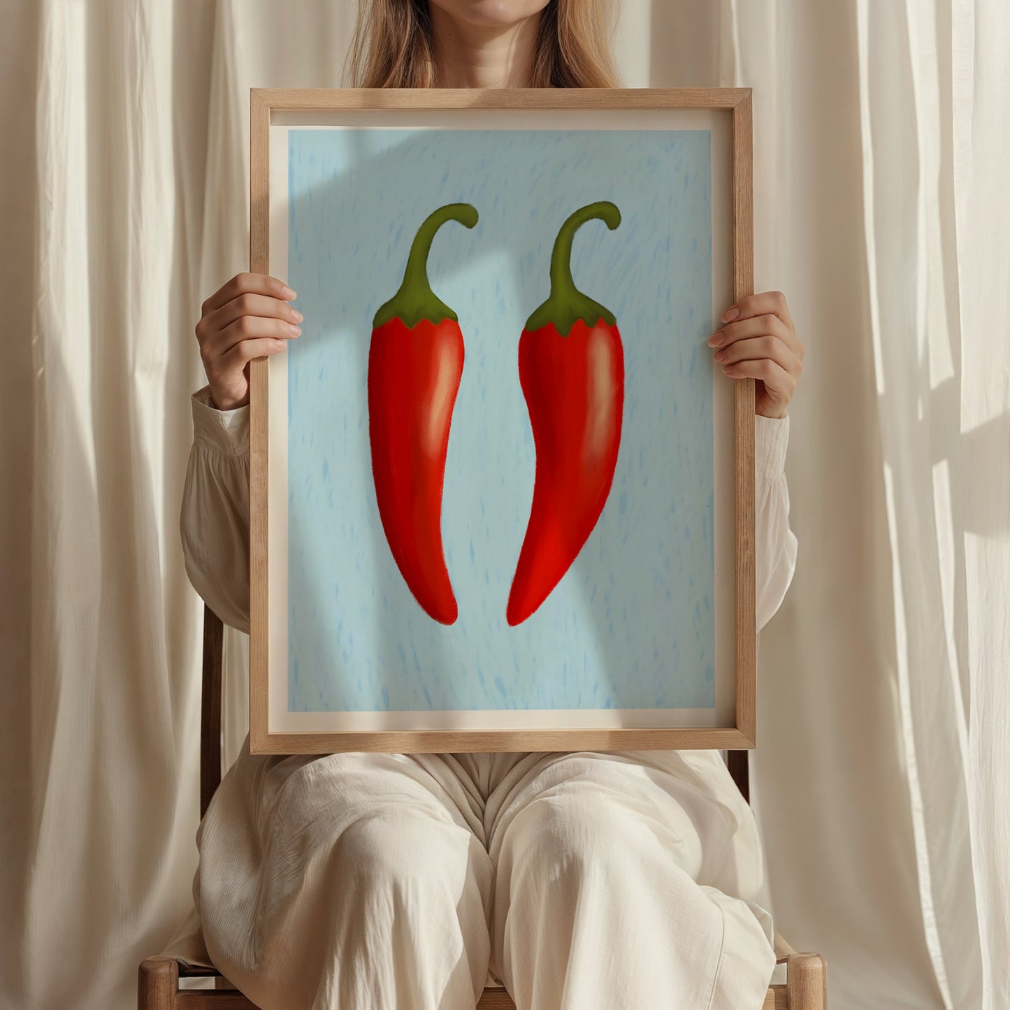 Chillies Print | 2 Colours | Kitchen